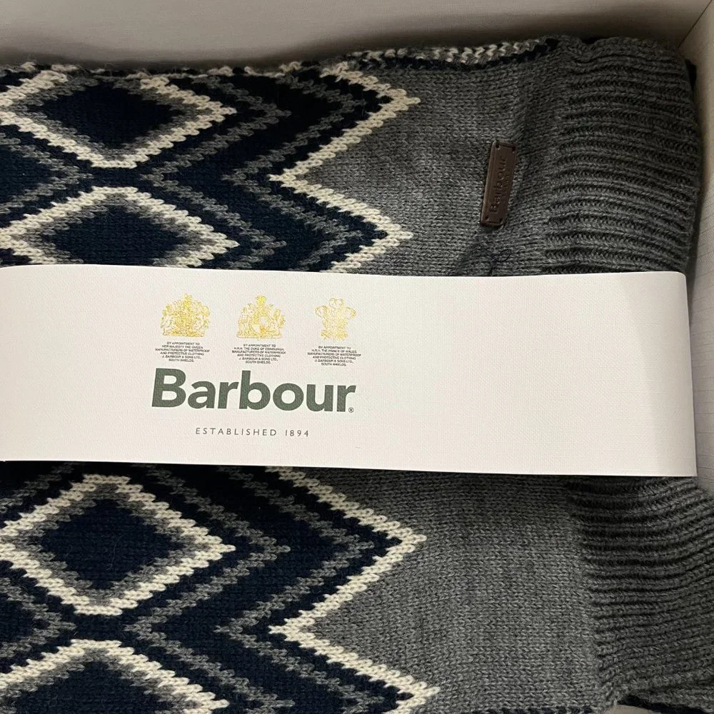 BARBOUR ELWICK FAIR ISLE  Great Gift 🎁! BEANIE AND SCARF SET MSRP$105